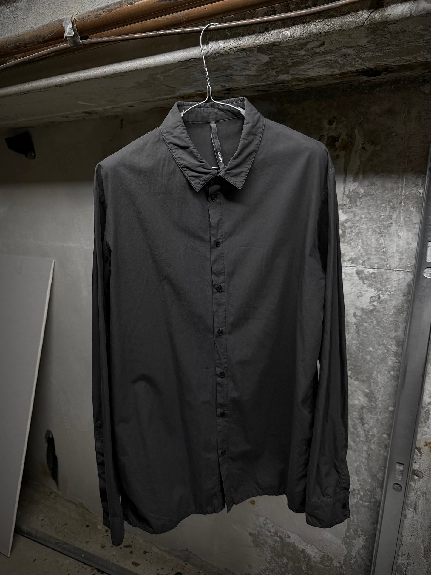 SILENT by DAMIR DOMA 2010s Dust Grey Classic Button-up Shirt