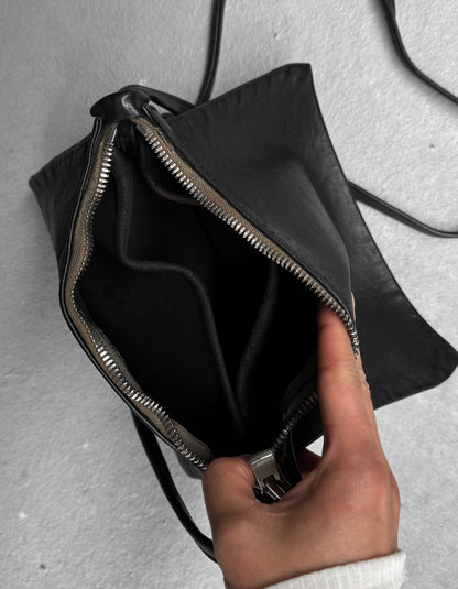 GUIDI 'PKT04' Small Kangaroo Leather 3-Pocket Sling Bag