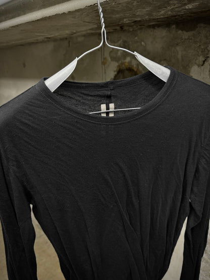 Rick Owens SS25 "HOLLYWOOD" Black Double Layered Long-sleeves detail | DRIEW GARMENTS