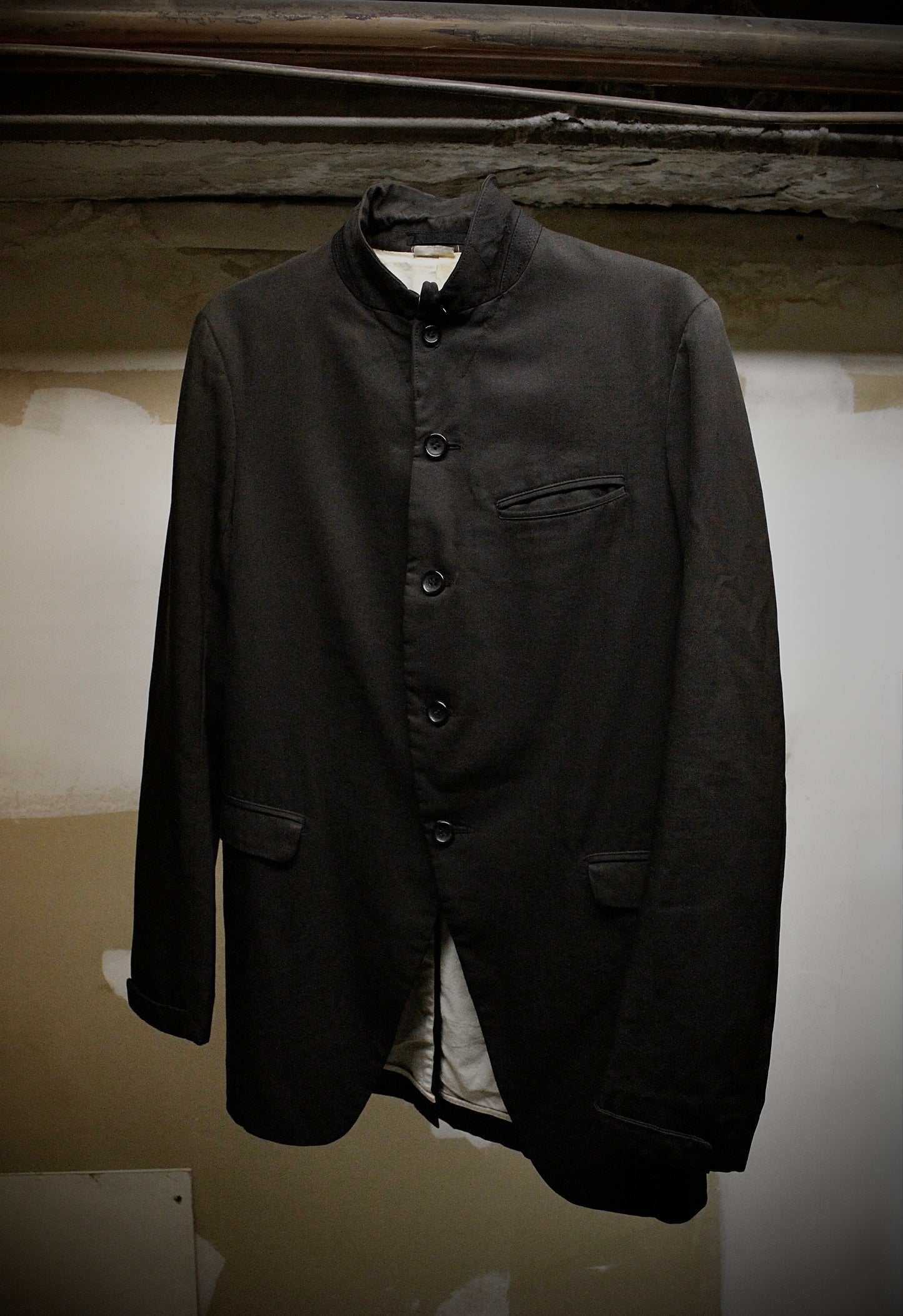 COMME des GARÇONS HOMME PLUS AW12 Dark Brown Victorian Wool Chore Coat