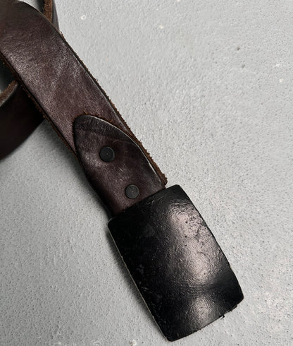 Isamu Katayama “BACKLASH” Early 00s Thick Cow Leather Belt