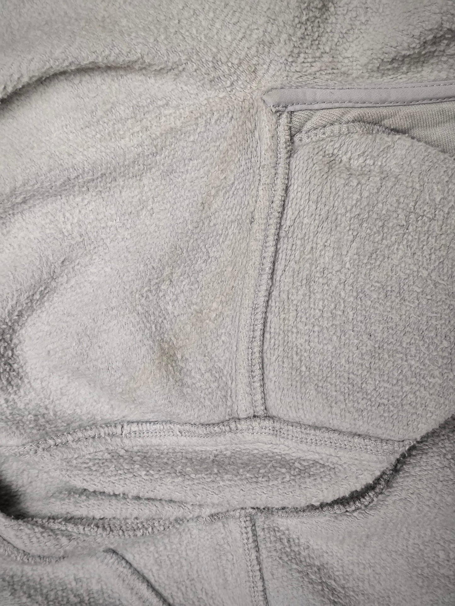Gareth Pugh SS14 Light Grey Cotton Fleece Gimp Hoodie