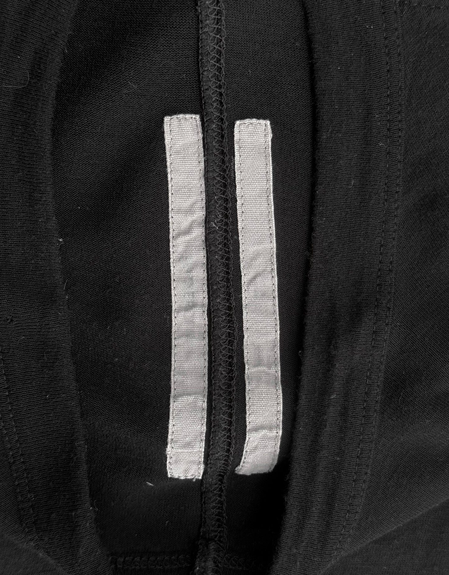 Rick Owens AW17 "GLITTER" Asymmetric Unfinished Hem Level T-shirt