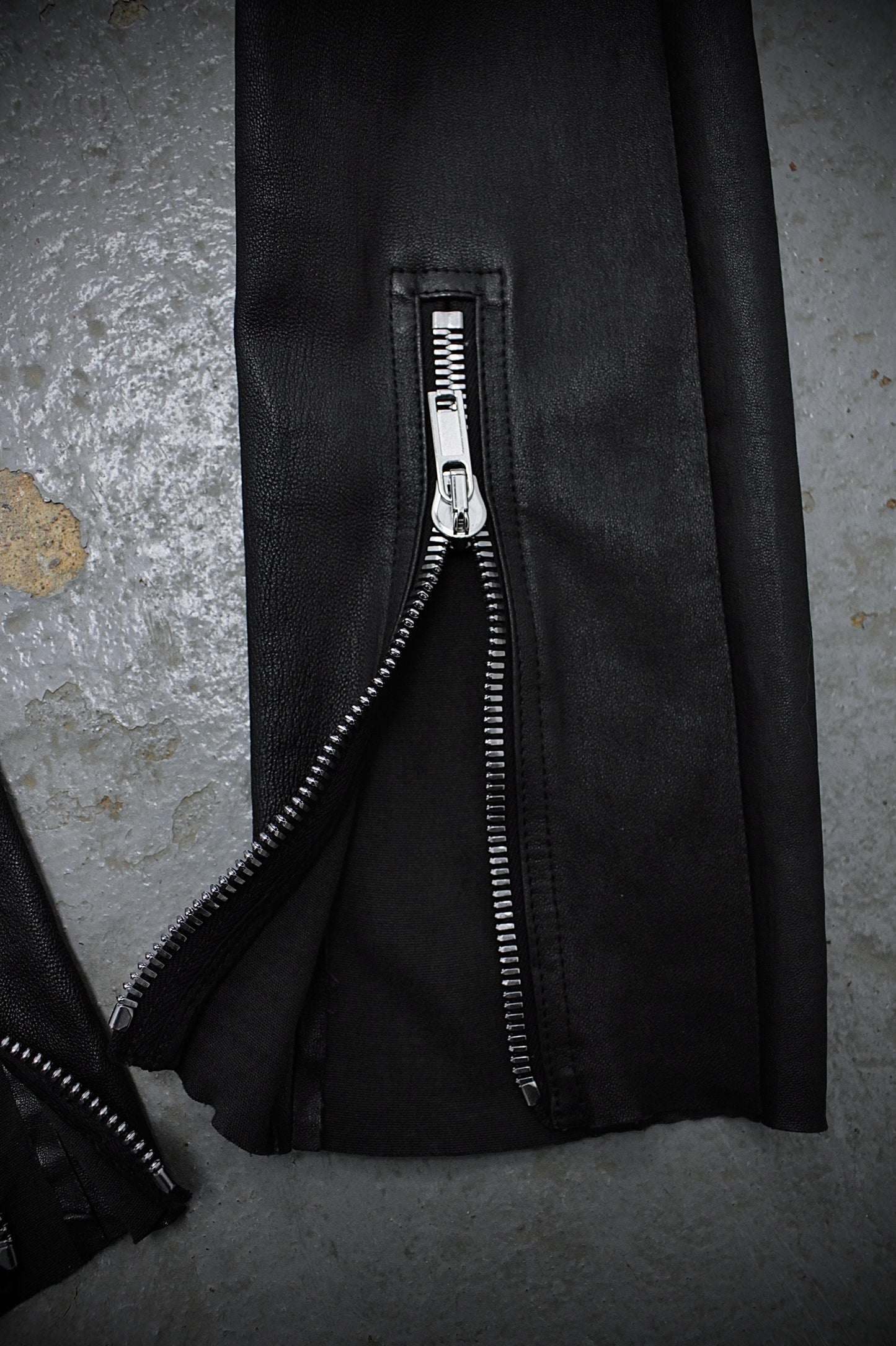 Rick Owens AW23 "LUXOR" Gary Lamb Leather Skinny Pants