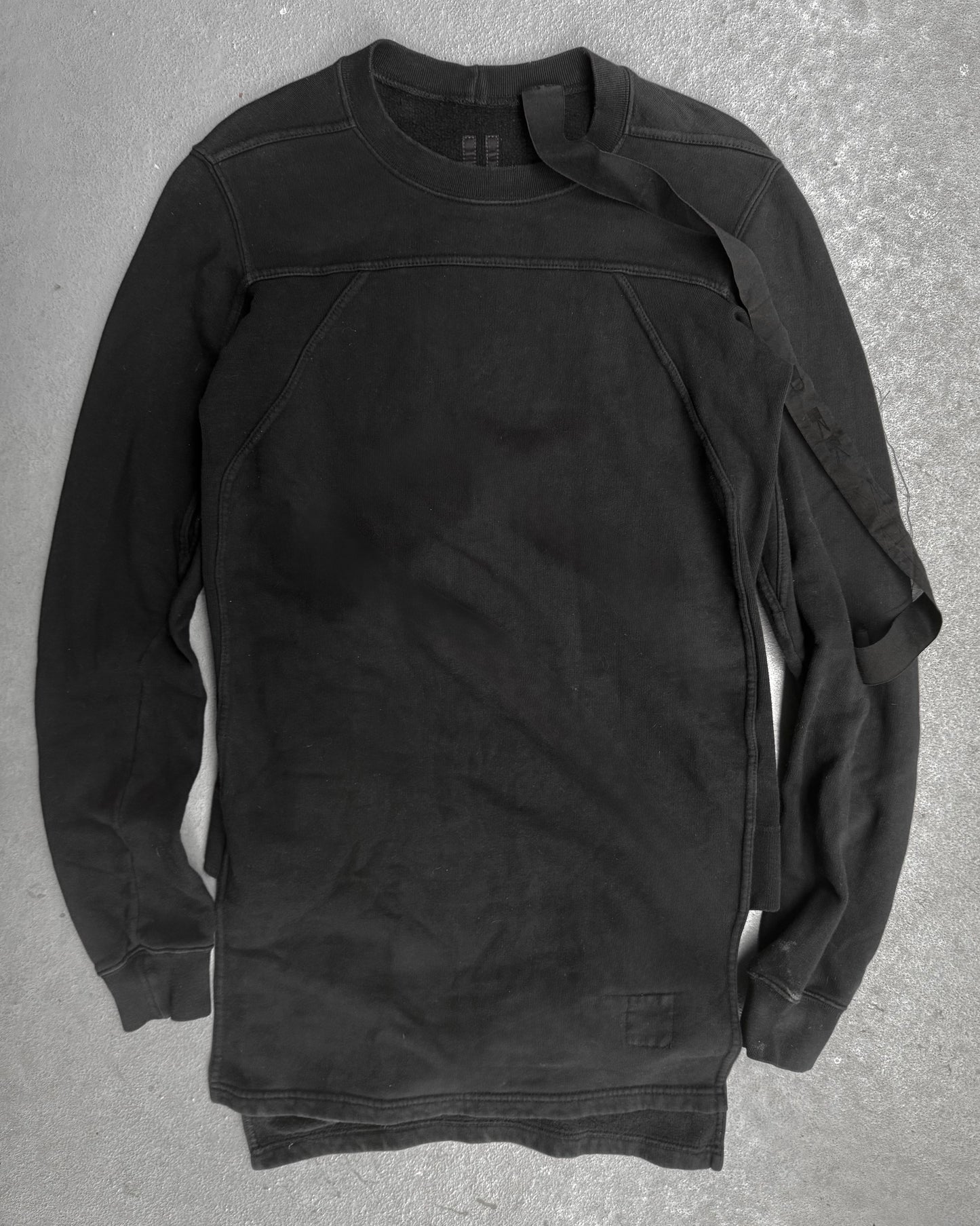 Rick Owens DRKSDHW AW05 "EXPLODER" Asymmetric Split Hem Long-sleeves Jumper