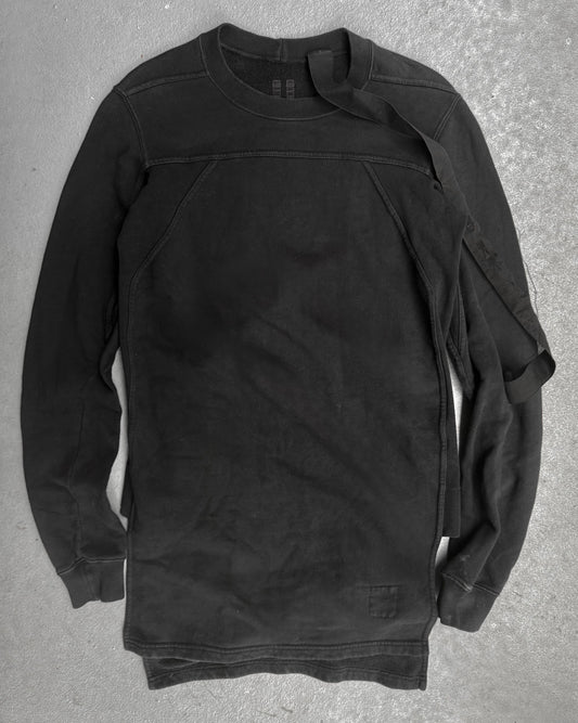 Rick Owens DRKSDHW AW05 "EXPLODER" Asymmetric Split Hem Long-sleeves Jumper