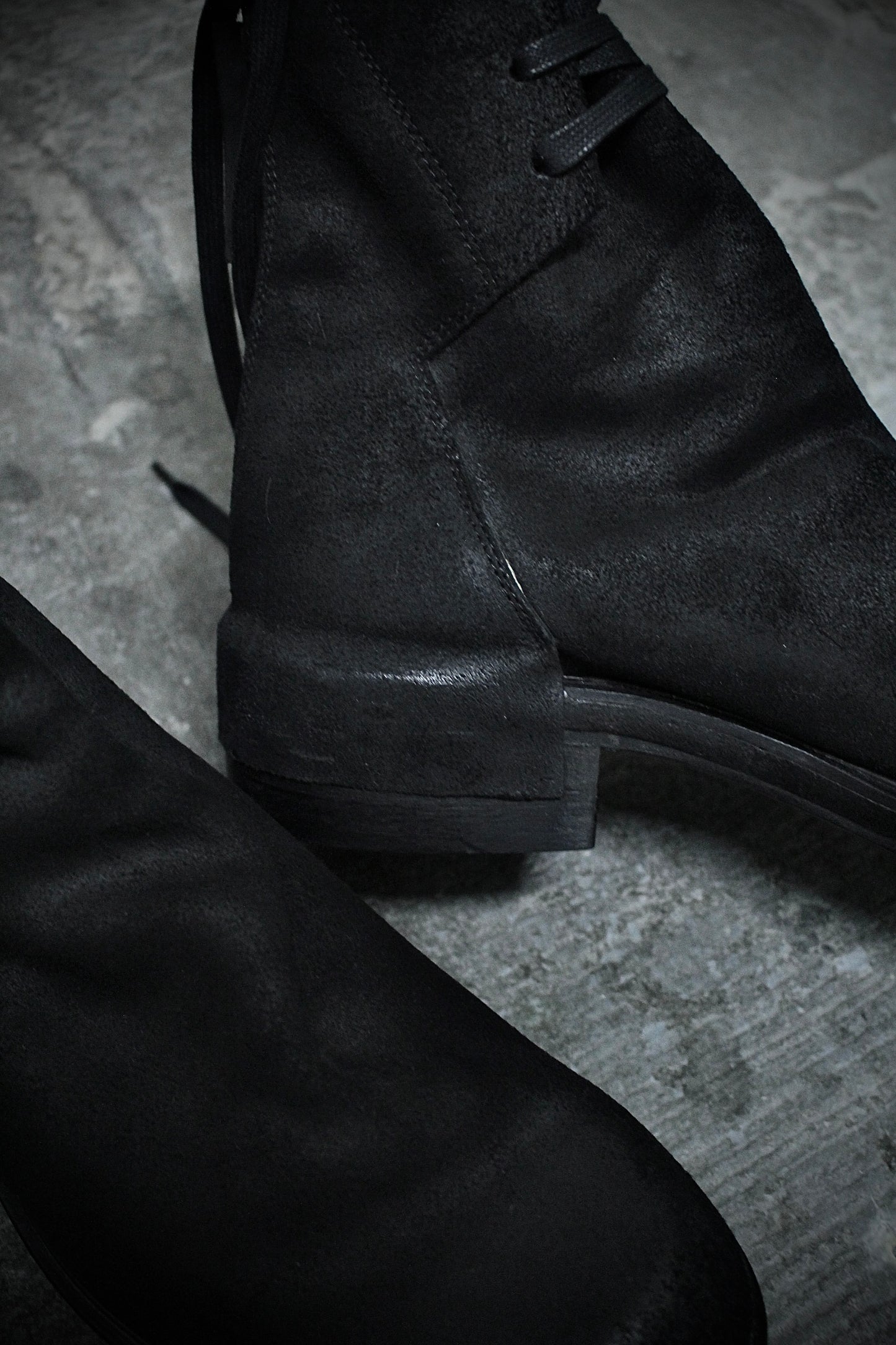 Cinzia Aria CINZIA ARAIA Reverse Cow Leather Back Zip Boots detail | DRIEW GARMENTS
