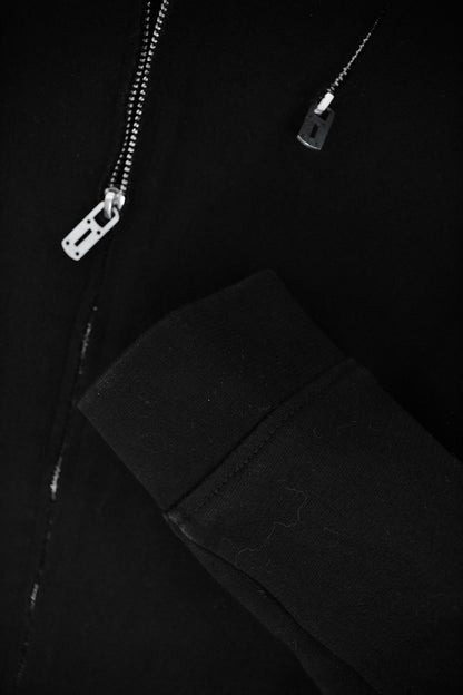 D.HYGEN AW18-19 Heavy Cotton Jersey Expandable Zip Hoodie detail | DRIEW GARMENTS