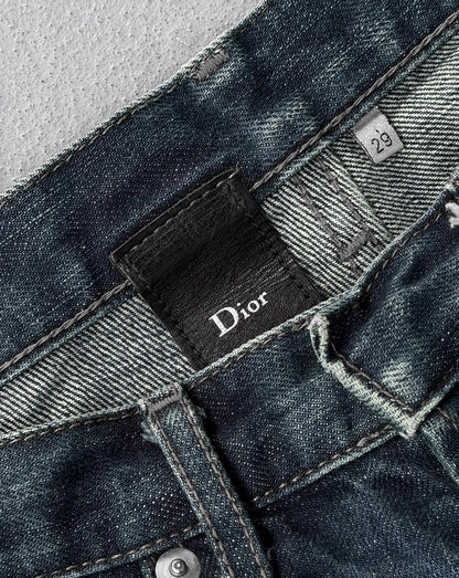 DIOR HOMME Early 00s Washed Blue Denim