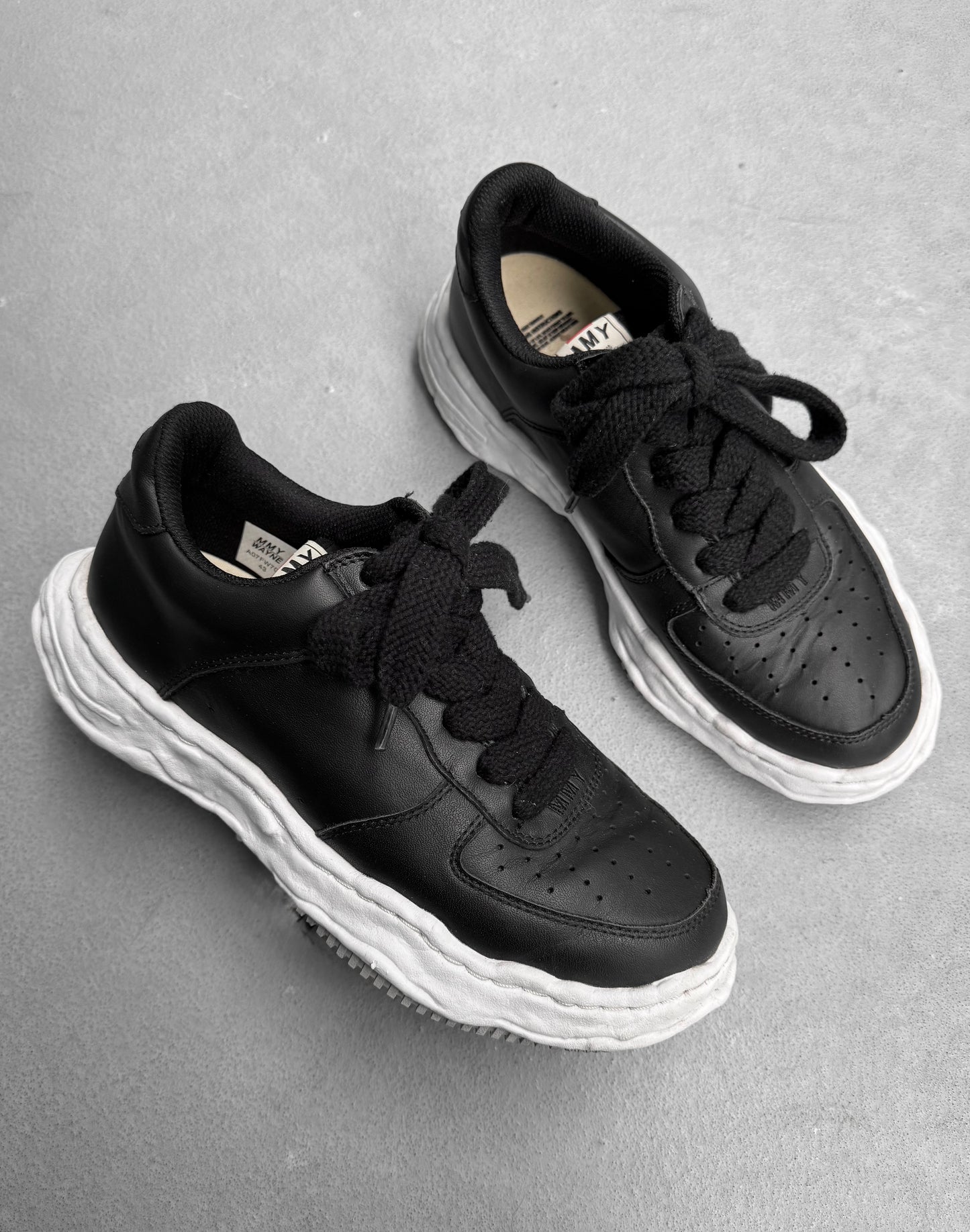 Maison Mihara Yasuhiro Melted Sole ‘Air-Force 1’ Leather Sneakers