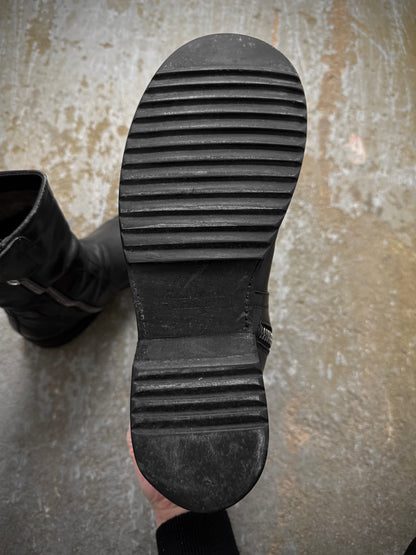Rick Owens SS17 “WALRUS” Goodyear Flex Army Creeper Cow Leather Combat Boots