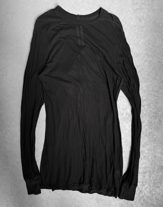 Rick Owens AW17 “GLITTER” Black Sheer Unstable Long-sleeves