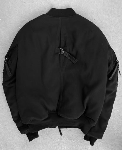 TakahiroMiyashita Thesoloist. AW15 Bondage Straps Wool Bomber Jacket