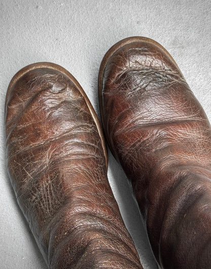 GUIDI Early 00s ‘986’ Donkey Leather Back-zip Boots