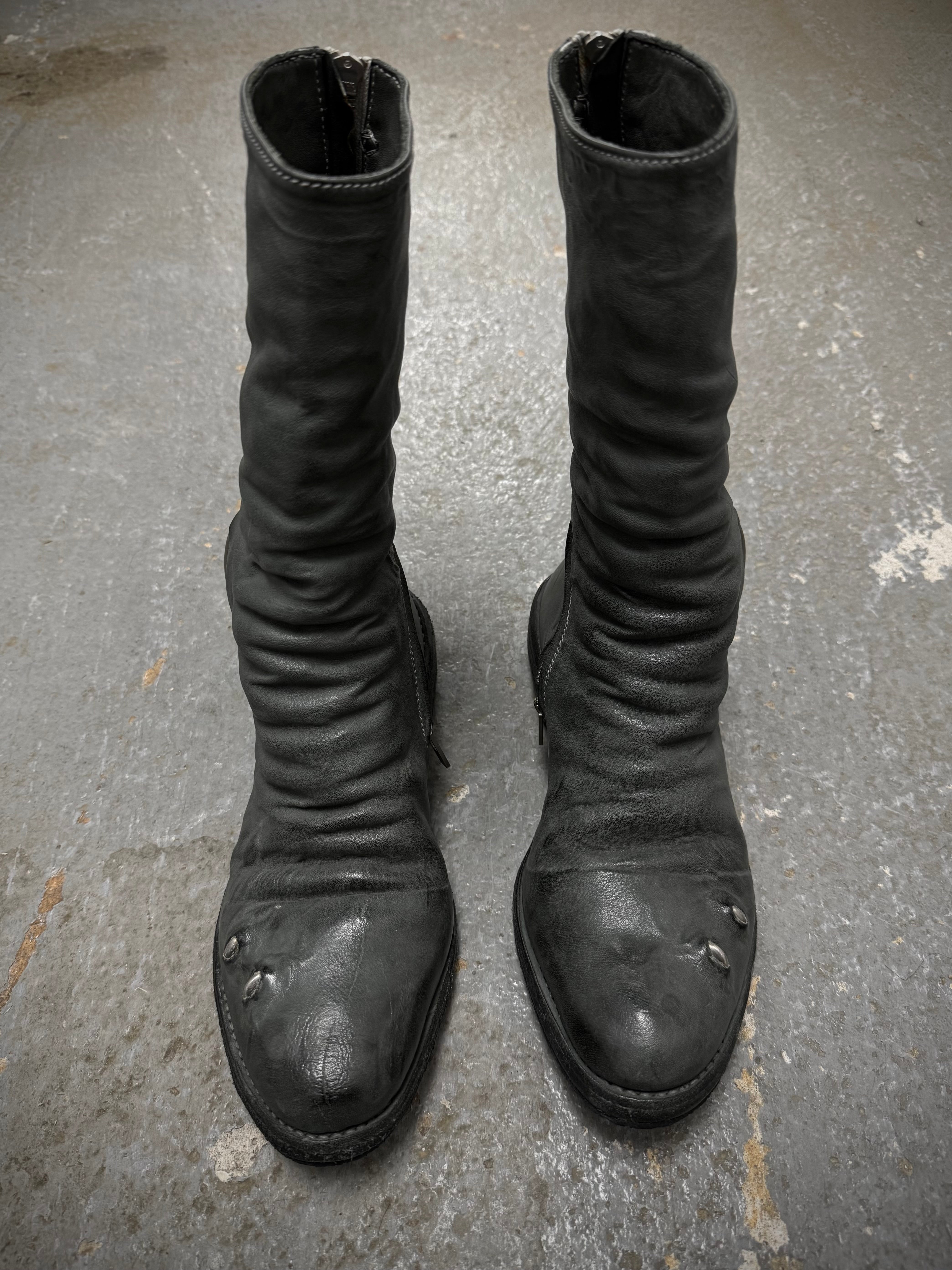 CCP Leather Titanium Prosthetic Tornado Zip Boots | DRIEW