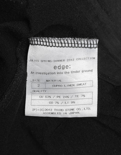 Julius_7 SS12 "edge;" Drop-crotch Cupro Linen Sweat Pants