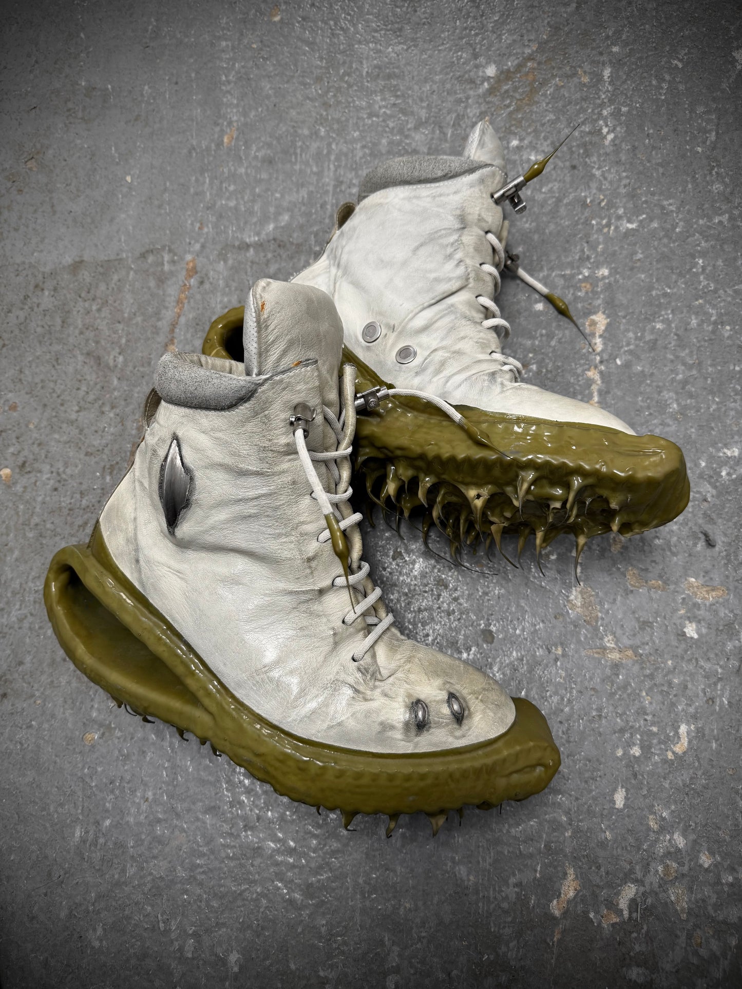 Carol Christian Poell 'AM/2694P ROOMS-PTC/33' U-Jack Prosthetic Kangaroo Leather Drip Sneakers detail | DRIEW GARMENTS
