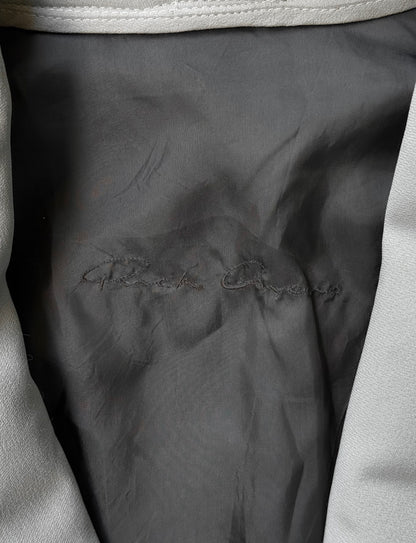 Rick Owens AW12 “MOUNTAIN” Raglan Leather Sleeves Wool Button-up Coat
