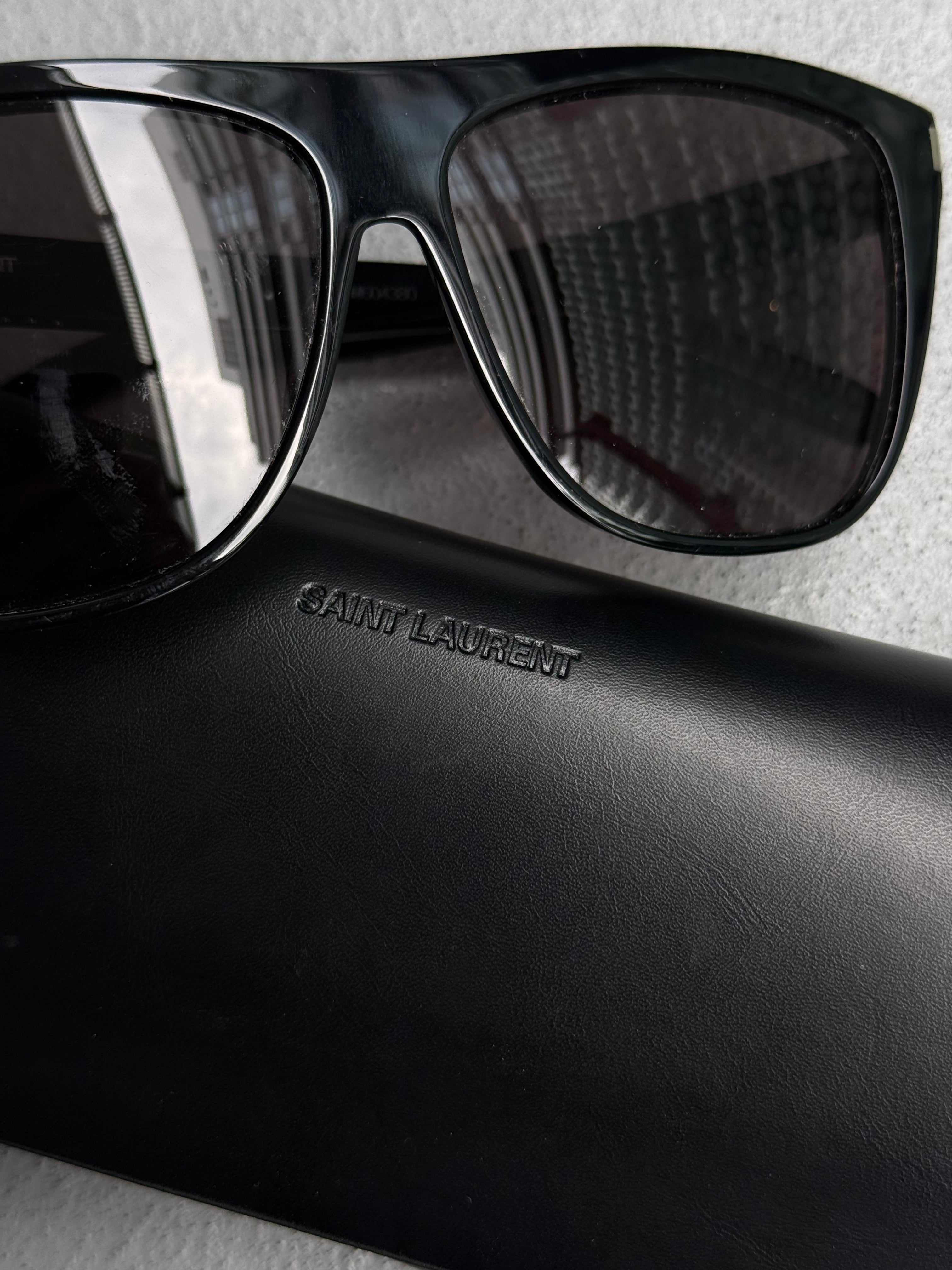 Saint Laurent Paris AW19 Ace Square Frame Sunglasses | DRIEW