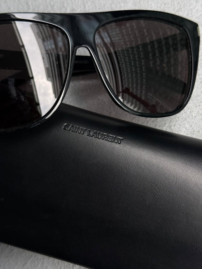 Saint Laurent Paris AW19 Studded ‘SL1’ Ace Square Frame Sunglasses