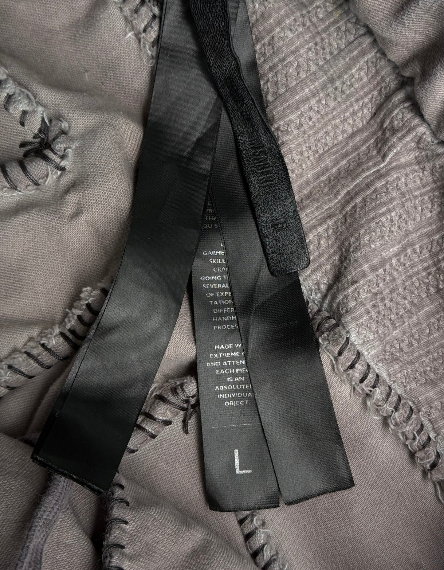 Boris Bidjan Saberi AW24 ‘P13-HS-TF F1939’ Dirty Light Carbon Nickel-pressed Hand Stitch Denim