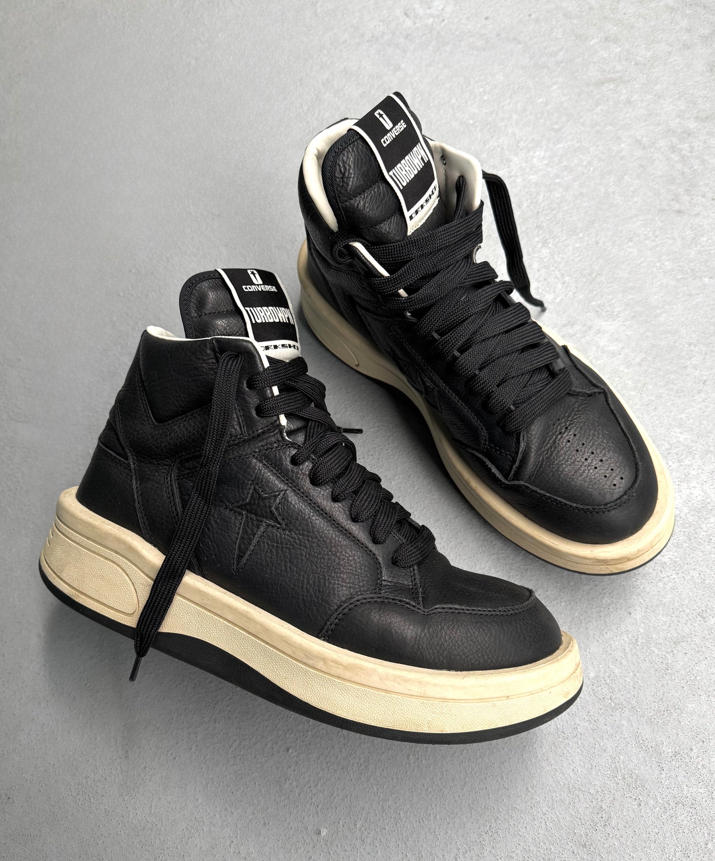 Rick Owens DRKSHDW x Converse ‘TURBOWPN’ Platform Leather Sneakers