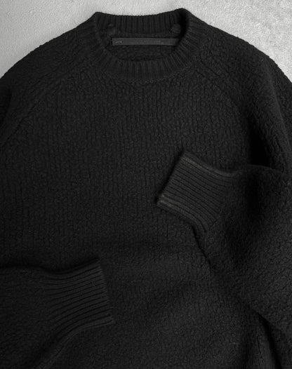 Julius_7 AW19-20 “MMXIX_7 [DIVIDED;]” Asymmetrical Wool Knit Sweater