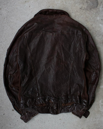 Kyoji Maruyama AW05 Crush Cowhide Leather Jacket