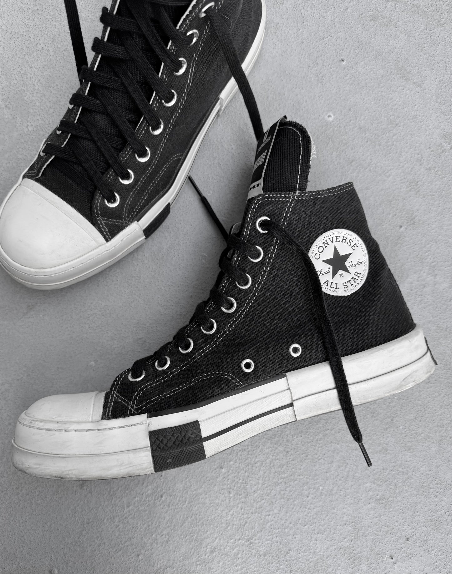 Rick Owens DRKSHDW x Converse ‘DRKSTAR’ Hi-top Sneakers