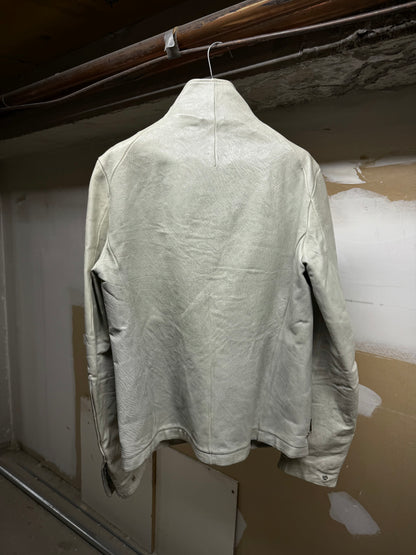 Carol Christian Poell 'LM/2599 BIAS-PTC/33' High Neck Bison Leather Jacket