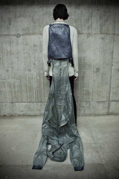 Carol Christian Poell 'VM/2423 ROOMS-PTC/29' Object-dyed Kangaroo Leather Parachute Vest Bag