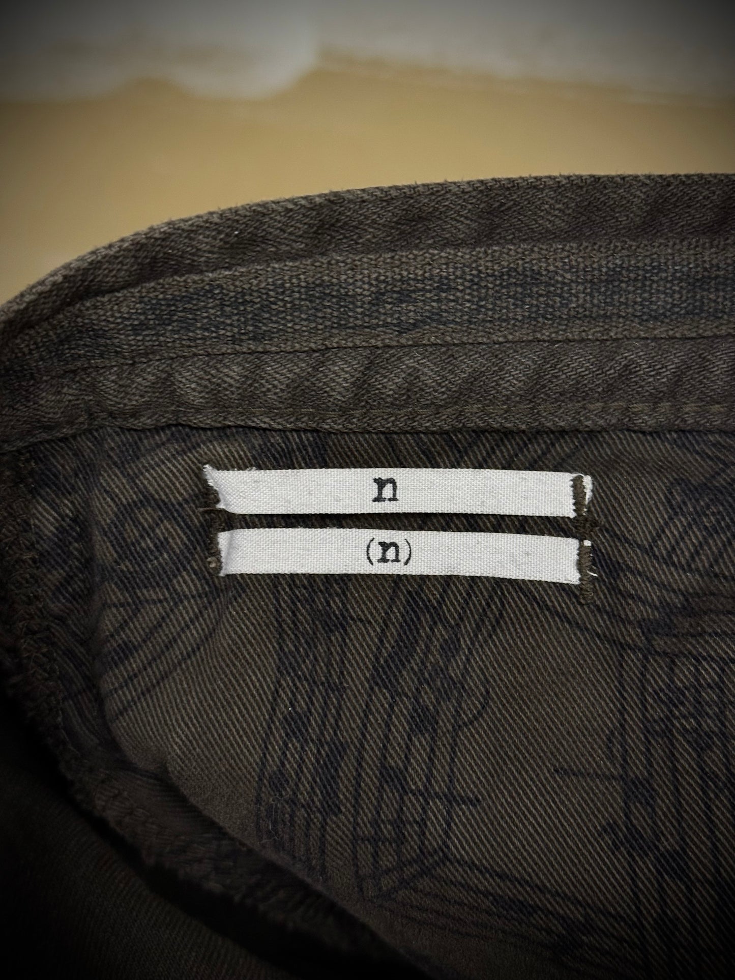 Number (N)ine SS07 "About a Boy" Brown Frayed Hem Skinny Denim