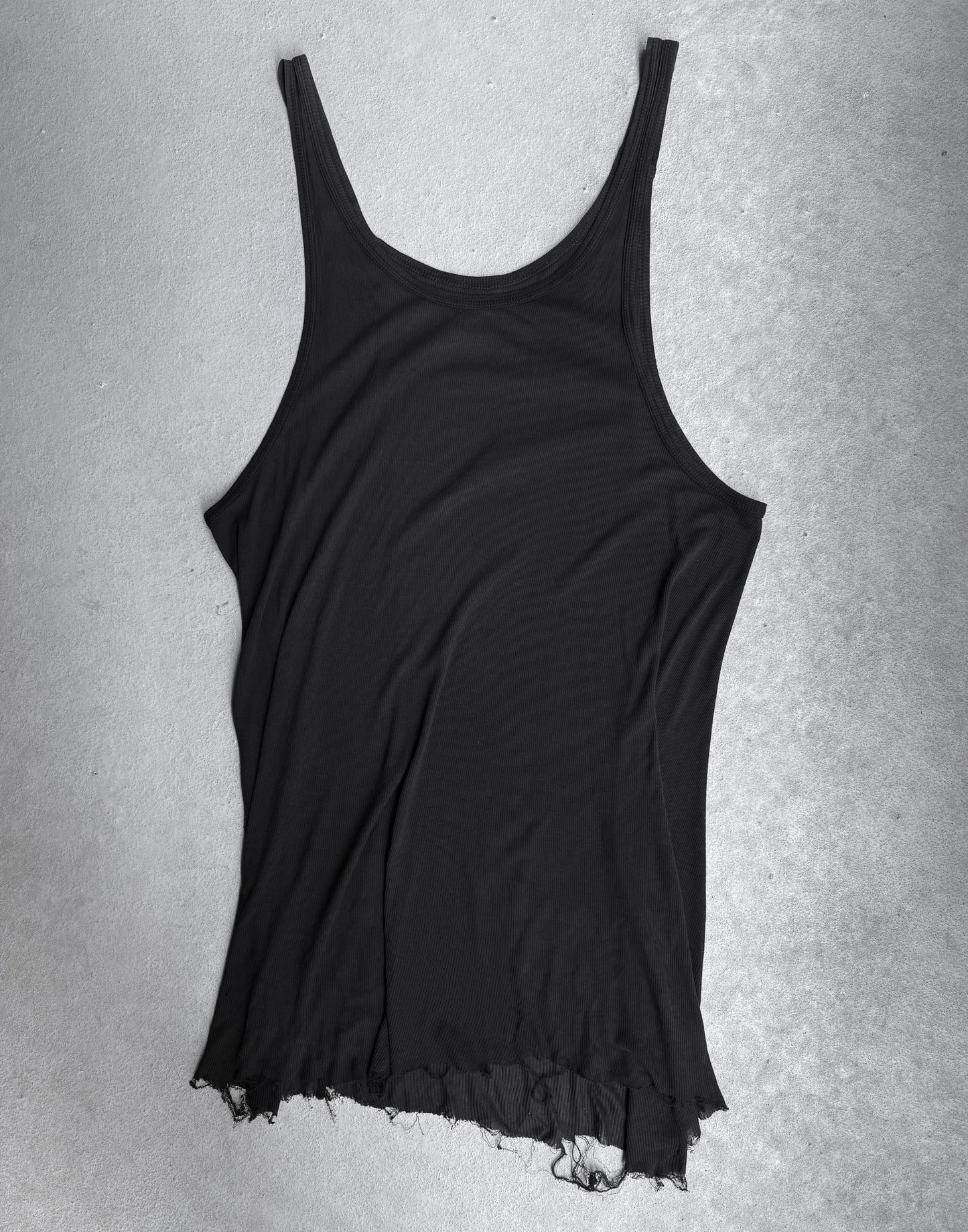 Boris Bidjan Saberi SS16-17 ‘TANK1-F0407F’ Object-dyed Raw Hem Tank Top