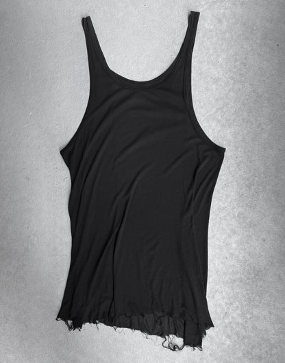 Boris Bidjan Saberi SS16-17 ‘TANK1-F0407F’ Object-dyed Raw Hem Tank Top