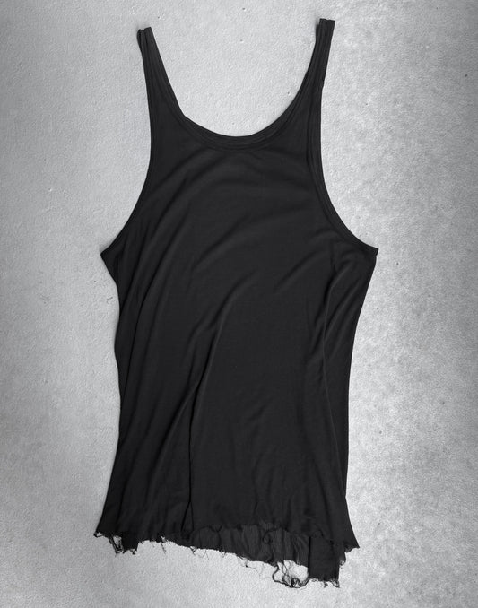Boris Bidjan Saberi SS16-17 ‘TANK1-F0407F’ Object-dyed Raw Hem Tank Top