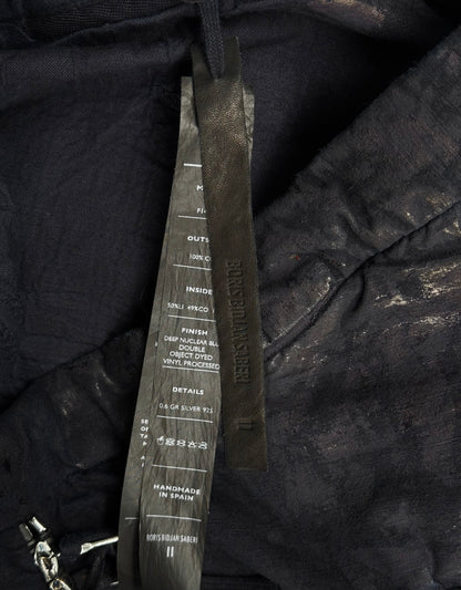 Boris Bidjan Saberi SS16 'P2 F140IK' Vinyl Processed Zipper Seam Drop-crotch Shorts