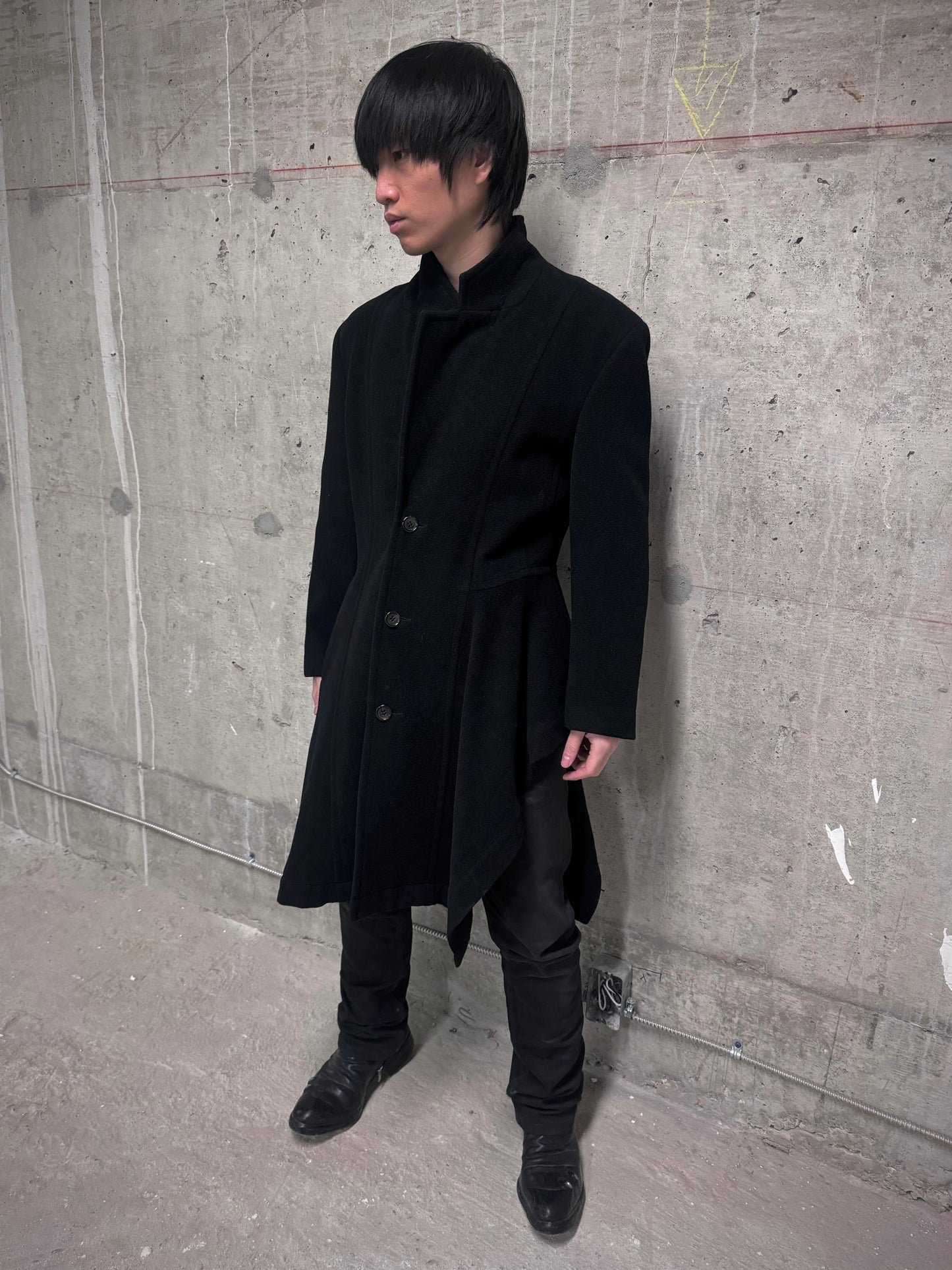 COMME des GARÇONS Late 80s Asymmetric Wool Victorian Tailcoat