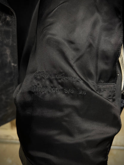 Rick Owens SS25 "HOLLYWOOD" Bauhaus Stooges Calf Leather Jacket
