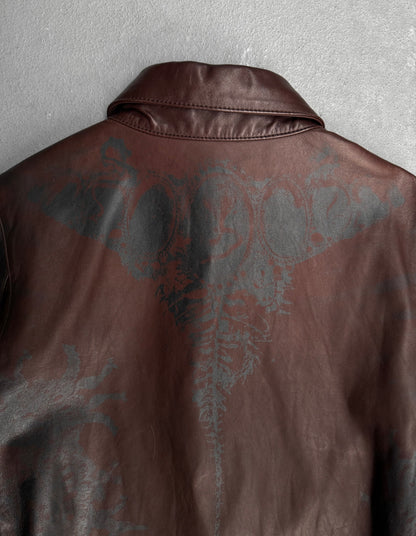 IfSixWasNine 'SHIRT GYPSY-G.0. J/M' Foliage Print Horse Leather Shirt