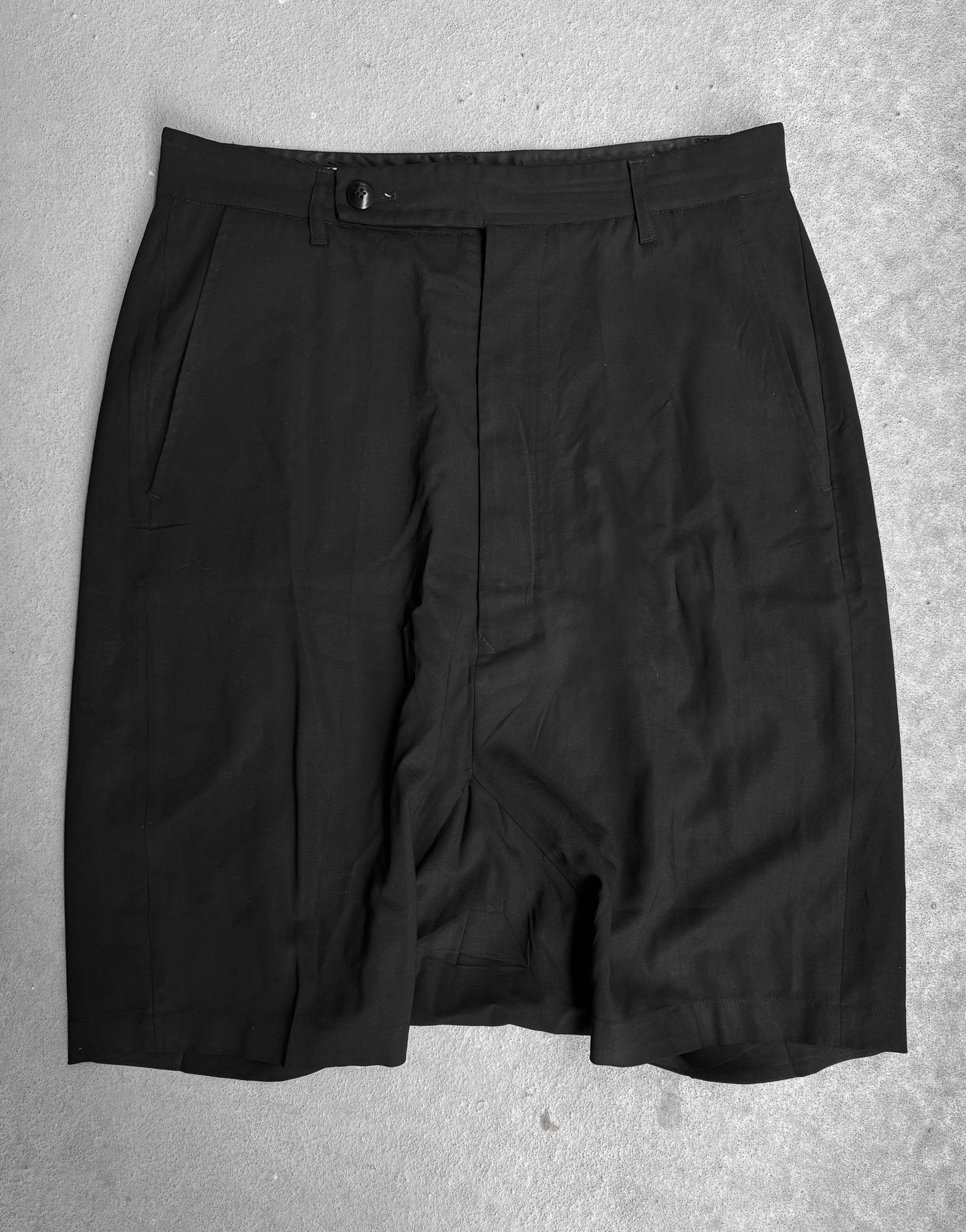 Rick Owens SS15 “FAUN” Tailored Drop-crotch Pod Shorts