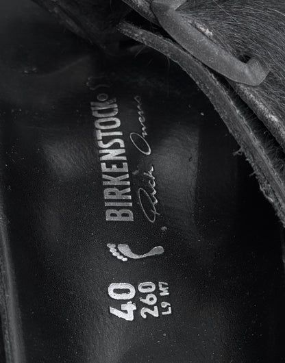 Rick Owens x BIRKENSTOCKS 2018 Pony-hair Arizona Sandals