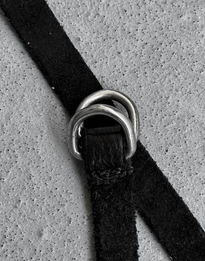 GUIDI 'BLT00B' Full-grain Bison Leather Bracelet