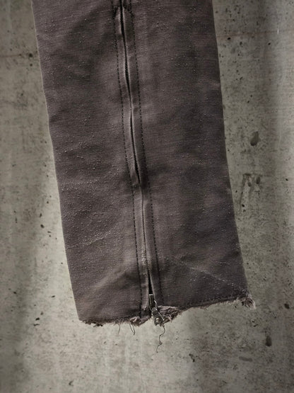 The Viridi-Anne Early 00s Khaki Bio Washed Cotton Canvas Pants