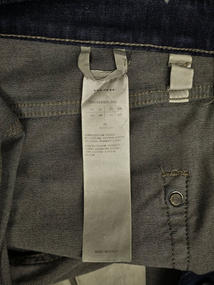 Rick Owens DRKSHDW SS19 "BABEL" HUSTLER 'Berlin Cropped Cut' Denim
