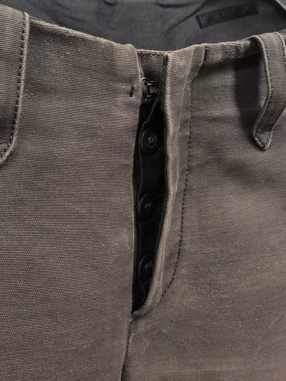 The Viridi-Anne Early 00s Khaki Bio Washed Cotton Canvas Pants