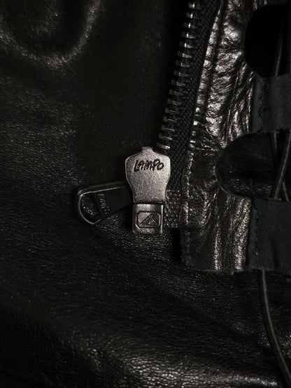 *SAMPLE* Helmut Lang SS01 Bungee Cord Cut Out Lambskin Leather Jacket
