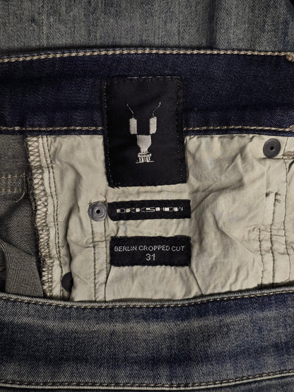 Rick Owens DRKSHDW SS19 "BABEL" HUSTLER 'Berlin Cropped Cut' Denim