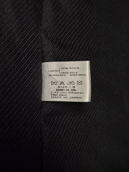 Number (N)ine Wool AW06 "NOIR" Four Leaf Clover Patch Double Layered Bomber Blazer