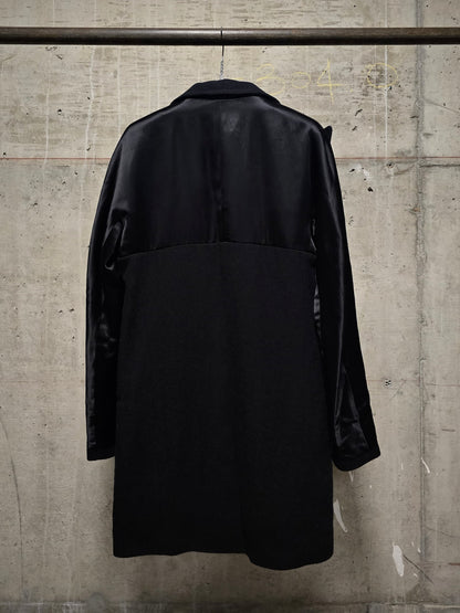 Haider Ackermann 2010s Wide Peak Lapel Open Front Tuxedo Coat