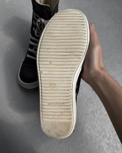 Rick Owens DRKSHDW AW15 “SPHINX” Waxed Canvas Vegan Ramones Sneakers